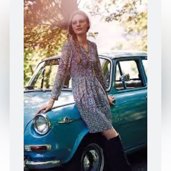 Maeve tiled Amethyst dress - Picture 1 of 14